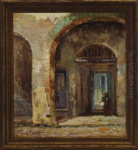 French Quarter Courtyard Scene