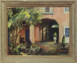 French Quarter Courtyard Scene
