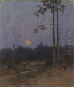 Herbstmoor Im Mondschein by Nelson Gray Kinsley
