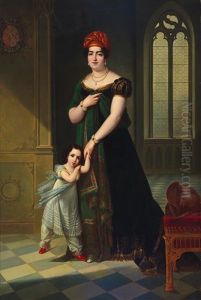 Dona Maria De La Piedad Roca De Togores Valcarcel, Duquesa De Frias (1787-1829) by Francois Josephe Kinson