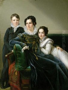 Bildnis Einer Vornehmen Dame Mit Sohn Und Tochter Bildnis Einer Vornehmen Dame Mit Sohn Und Tochter