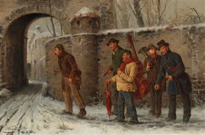 Musicians Returning Home by Josef Kinzel