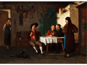In Der Guten Stube by Josef Kinzel