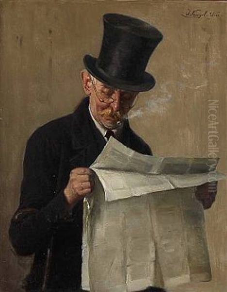 A Gentleman Reads The Paper - view 1