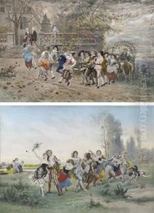 Fetes Villageoises by Emile Antoine Bayard