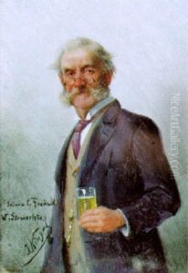 Der Weinkenner by Josef Kinzel