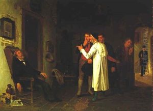 Ungebetene Gaste by Josef Kinzel