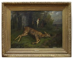 Hjortjakt by Carl Fredrik Kiorboe