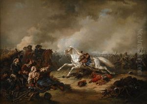 Gustaf Ii Adolfs Hast Streiff Vid Slaget I Lutzen by Carl Fredrik Kiorboe