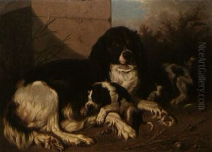 Chienne Et Ses Petits by Carl Fredrik Kiorboe