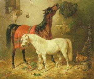 Stallinterior by Carl Fredrik Kiorboe
