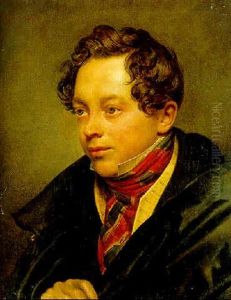 Portrait Of Petr Vassilievich Basin by Orest Kiprensky