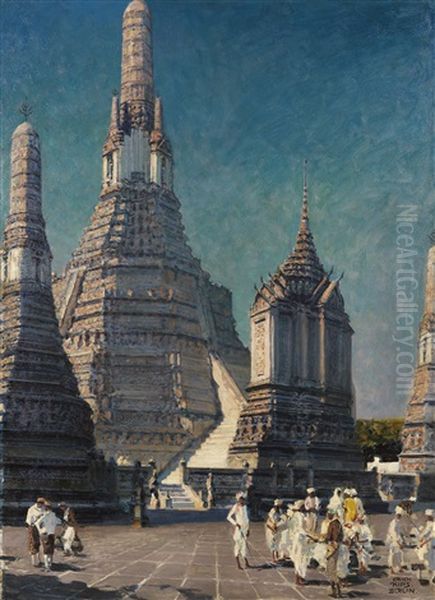 Wat Arun, Der Tempel Der Morgenrote In Bangkok, Thailand - view 1
