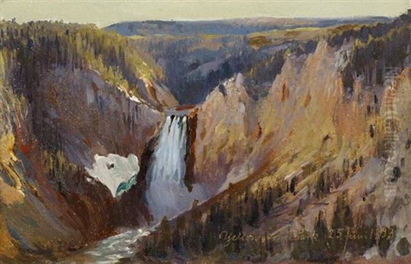 Landschaftsstudie Aus Dem Yellowstone Park - view 1