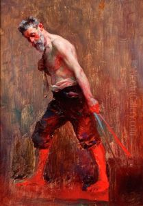 Foundry Worker by Erich Kips