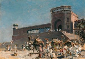 Delhi, Jama Masjid Treppe