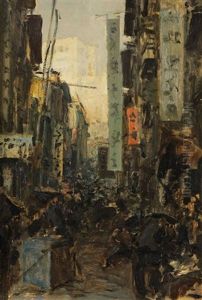Hongkong, Strase Gegen Den Victoria-hill by Erich Kips