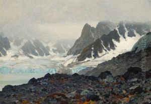 Gletscherlandschaft by Erich Kips