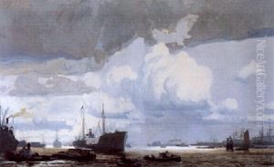 Der Hafen Von Hamburg by Erich Kips