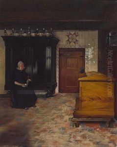 In Einer Hollandischen Stube by Otto Karl Kirberg