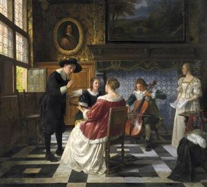 Die Musikstunde by Otto Karl Kirberg