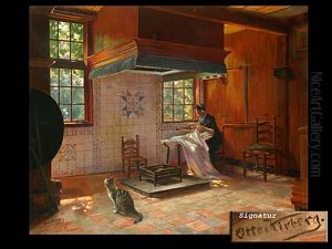 Die Flickerin by Otto Karl Kirberg
