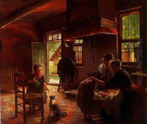 Admiring The New Baby by Otto Karl Kirberg