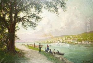 Am Rhein Bei Koblenz by Alexander Kircher