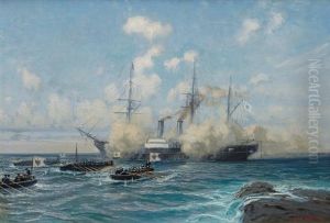 Steam Sailing Ship Of The Imperial Fleet by Alexander Kircher