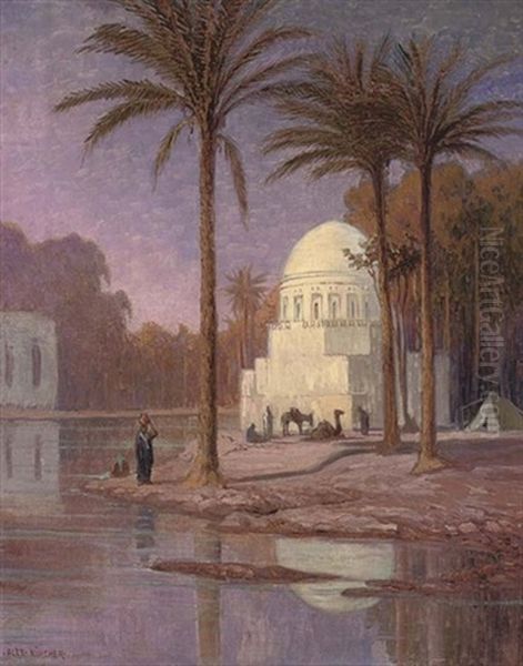 An Encampment At A Nile Mosque - view 1