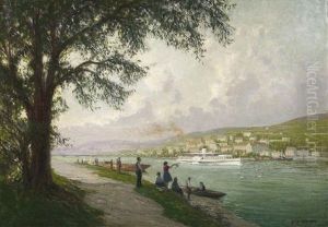 Der Rhein Bei Koblenz