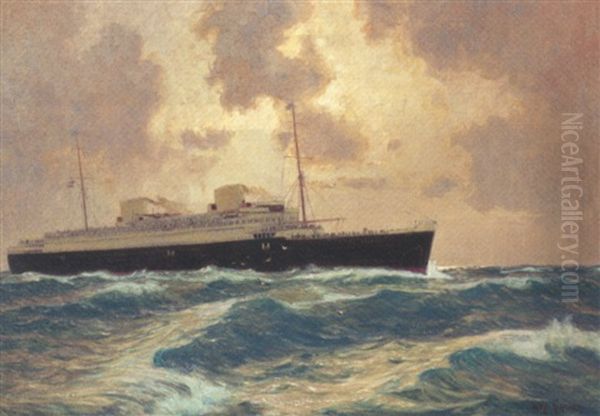 The German Liner "bremen" Outward Bound For New York - view 1