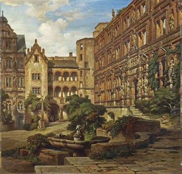 Heidelberg Castle, Ottheinrich Wing, Munich - view 1