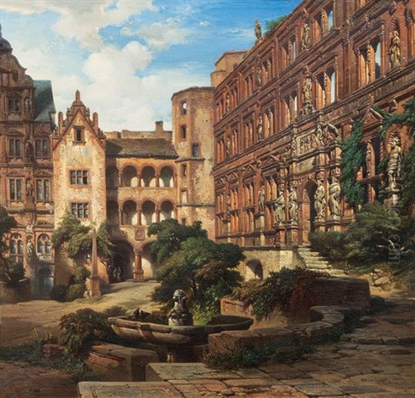 The Heidelberg Castle, The Ottheinrich Wing - view 1