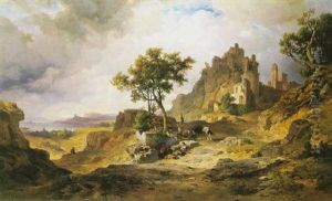 Hegaulandschaft Mit Der Ruine Hohentwiel