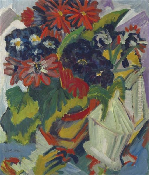 Blumentopf Und Zuckerdose;blumen - view 1