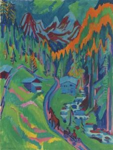 Sertigweg Im Sommer by Ernst Ludwig Kirchner