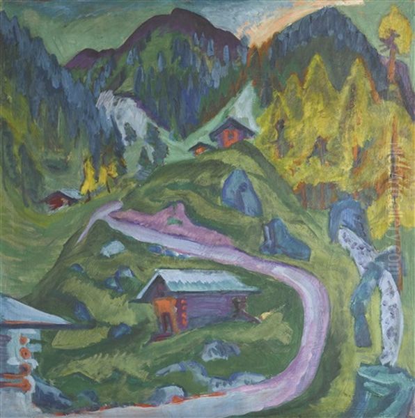 Alpweg (bergweg) (alp Path; Mountain Path) - view 1