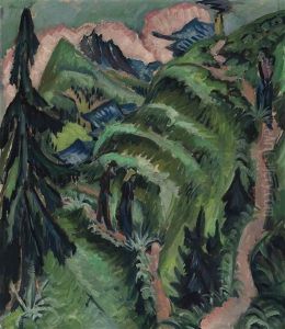 Stafelalp Mit Amselfluh by Ernst Ludwig Kirchner