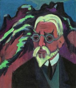 Portrat Bosshart by Ernst Ludwig Kirchner