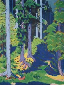 Waldinneres (forest Interior) by Ernst Ludwig Kirchner