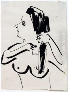 Woman Combing Hair by Ernst Ludwig Kirchner
