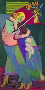 Die Violinistin by Ernst Ludwig Kirchner