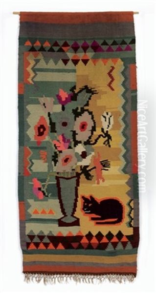 Blumenvase Mit Katze ( Collab. W/ Lise Gujer) - view 1