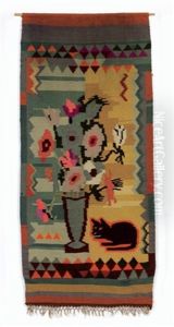 Blumenvase Mit Katze ( Collab. W/ Lise Gujer) Blumenvase Mit Katze ( Collab. W/ Lise Gujer)