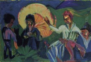 Rastende Spazierganger by Ernst Ludwig Kirchner