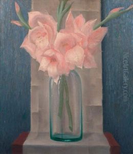 Flowers In A Bottle by Hendrikus Joannes Bayens
