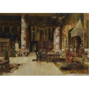 In The Library by Frank Le Brun Kirkpatrick