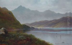 Lake Scene, Southland by Henry William Kirkwood