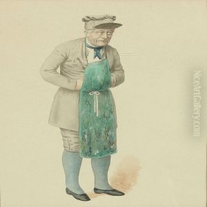A Man With A Green Apron by Christian Bayer